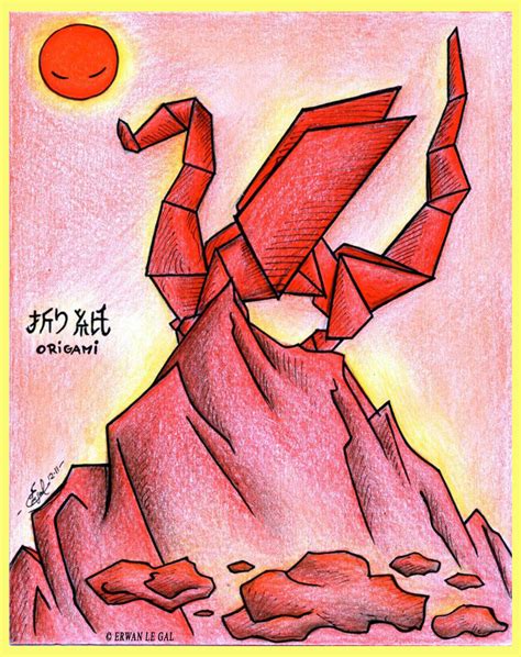 Origami Red Dragon by ERWANLEGAL on DeviantArt