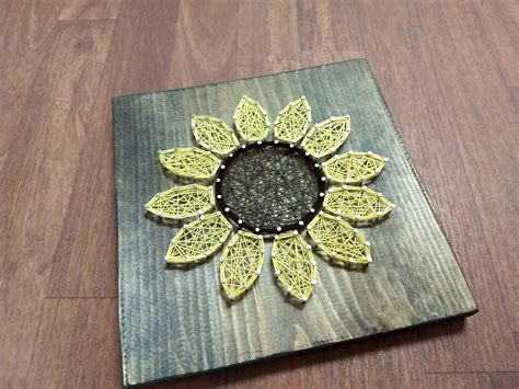 Sunflower String Art Pattern String Art Pattern String Art Etsy