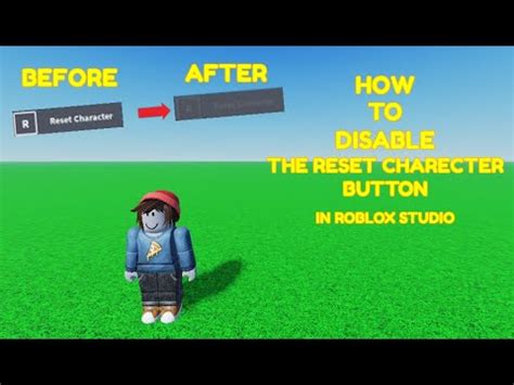 How To Disable The Reset Charecter Button In Roblox Studio YouTube