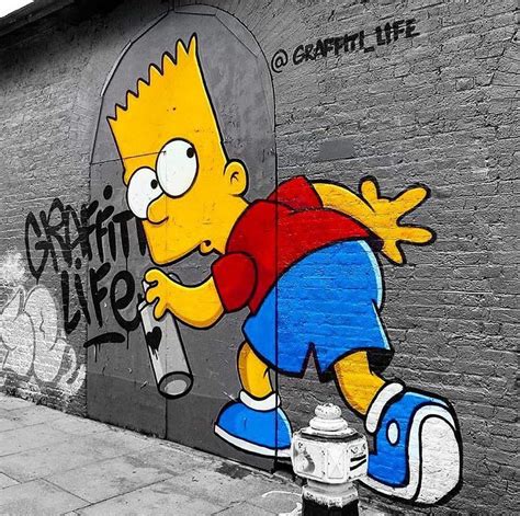 Cartoon Street Art Graffiti