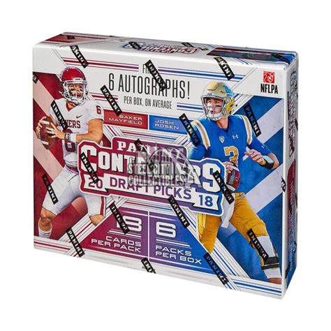 2018 Panini Contenders Draft Picks Collegiate Football Hobby Box