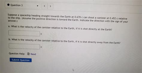 Solved Question 3 Suppose a spaceship heading straight | Chegg.com 
