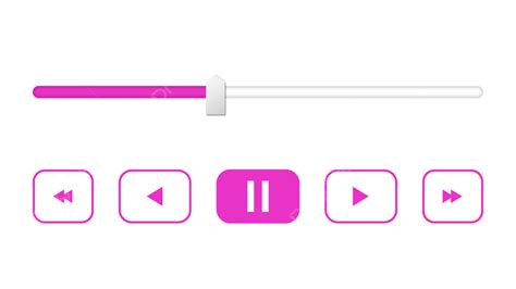 Music Player Interface Pink Music Player Interface Button Png And