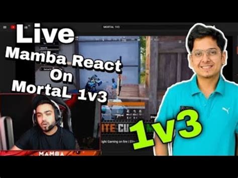 Mamba React On Mortal V Redowl Bit Mamba Youtube