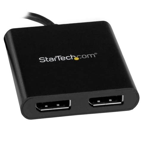 Startech Usb Type C To Displayport Multi Monitor Splitter Mstcdp122dp