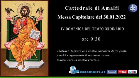 Santa Messa Capitolare Del 30 01 2022 YouTube