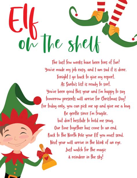 Elf On The Shelf Letters Printable