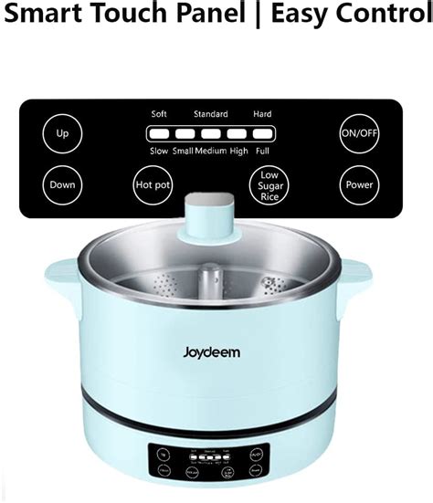 Joydeem Smart Lifting Electric Hot Pot Steamer And Low Sugar Rice Cooker Shabu Shabu Hot Pot