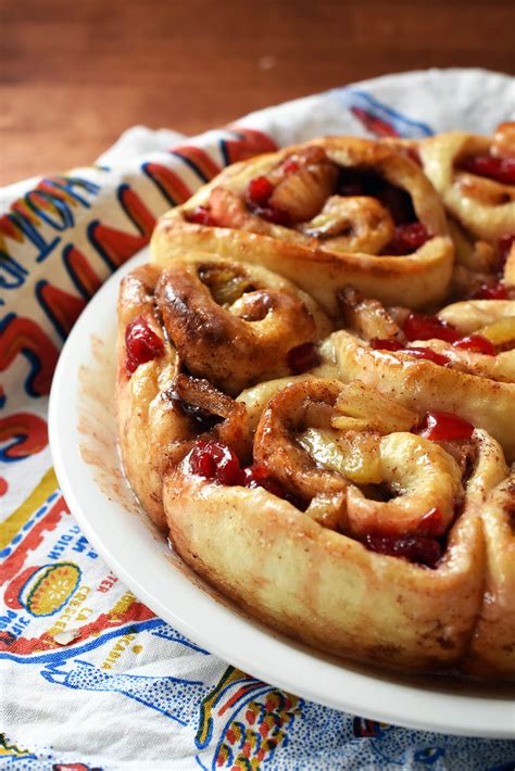 Hawaiian Cinnamon Rolls With Pineapple Icing