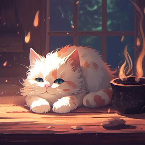 Cute Anime Cats Wallpaper