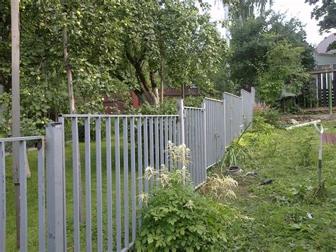 Забор из профильной трубы
