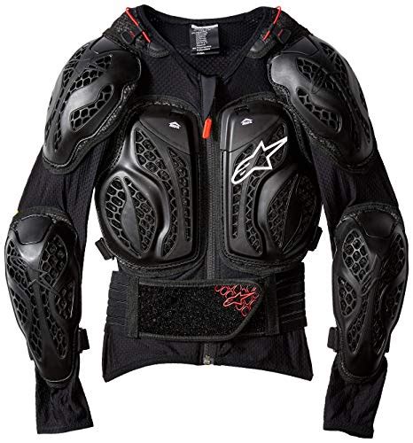 Alpinestars Youth Bionic Action Chaqueta Negro Rojo Grande Y Xl