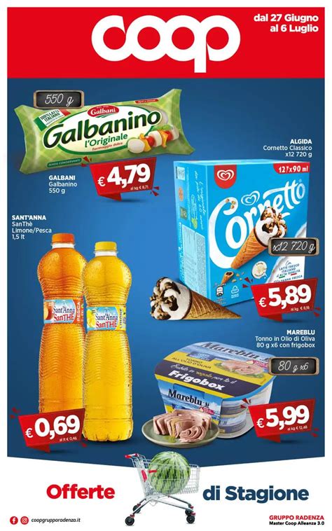 Nuovo Volantino Coop Offerte Di Stagione Dal Giugno Al Luglio