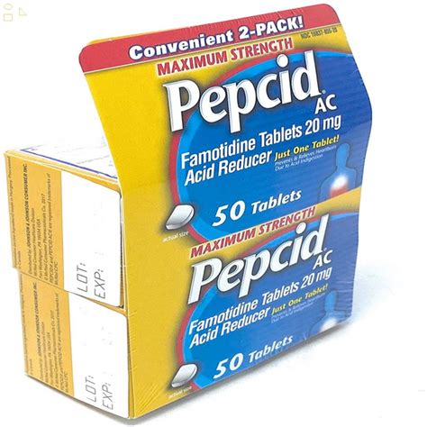 Pepcid Ac Maximum Strength 20 Mg 100 Tablets Offertogo