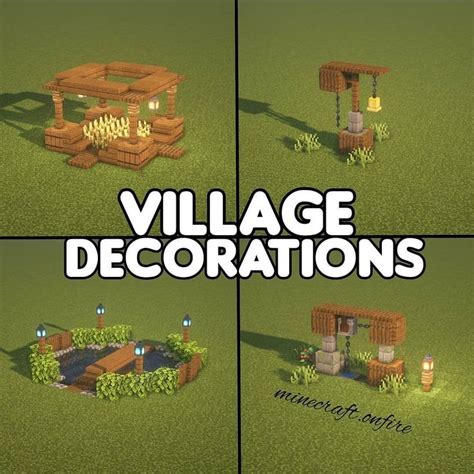 Minecraft Builds Tutorialss Instagram Post Village Decorations By