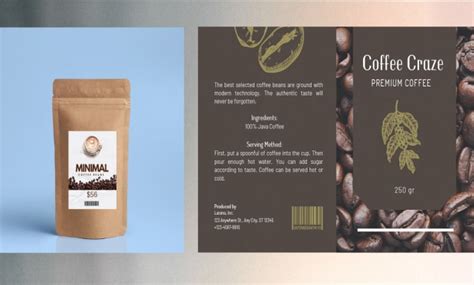 Design Coffee Lable Tea Pouch Coffee Bag Packaging By Aqsaelahi