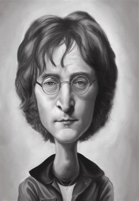 John Lennon Caricature Caricature Drawing Caricature Artist