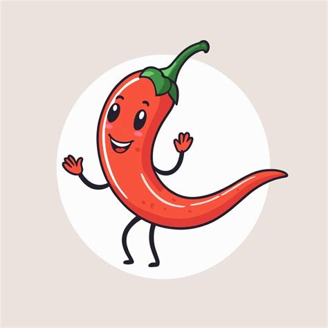 Premium Vector Red Hot Chili Pepper Vector Illustration