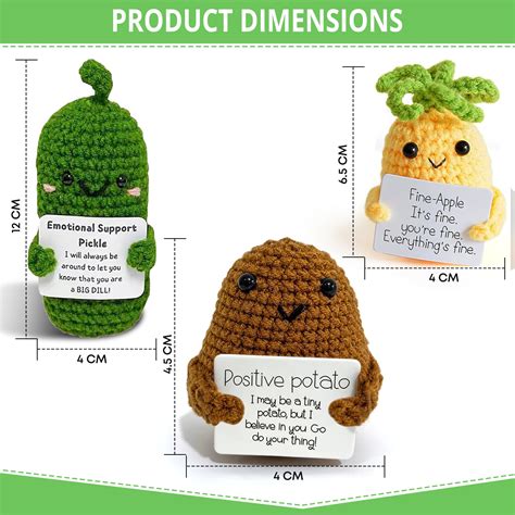 Snapklik.com : RipKey Positive Crochet Trio Of Joy: Emotional Support