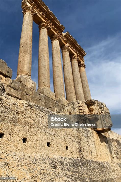 Trilithon Megalith Stones At Jupiter Temple Baalbek Lebanon Stock Photo