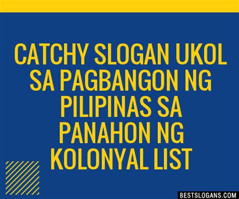 Catchy Pagbangon Ng Pilipino Sa Panahon Ng Koloyal Slogans Hot Sex