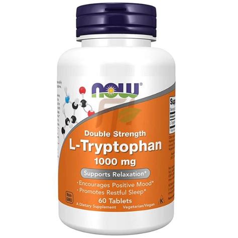 NOW L-TRYPTOPHAN [DOUBLE STRENGTH] (1000 мг × 60 таблеток) - Купить ...