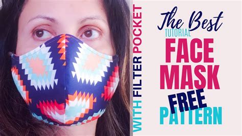 How To Sew The Best Fabric Face Mask With Filter Pocket 9 FREE