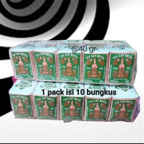 Jual Teh Tubruk Cap Botol Hijau 10 Pcs X 40 Gram Shopee Indonesia