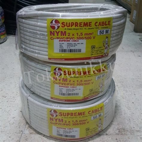 Jual Kabel Listrik Kawat Nym Supreme X Mm Panjang M Shopee