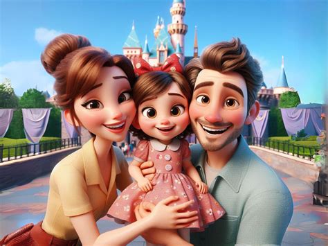 Custom Pixar-style Cartoon Family Portrait From Photo Personalized ...