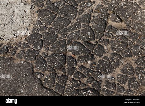 Asphalt Broken Closeup Stock Photo Alamy