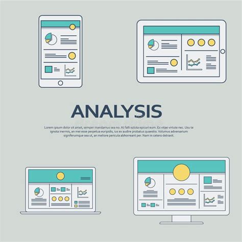 Bedrijfsanalyse Planning En Concept Van De Strategische Vector Symbool Voor De