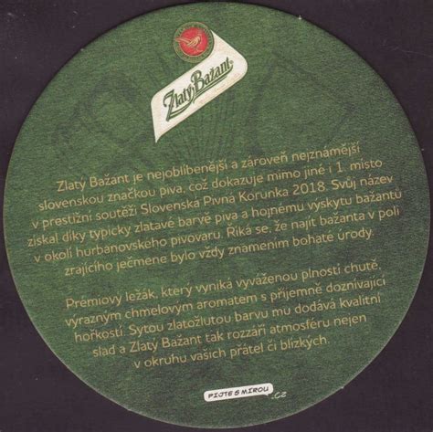 Beer coaster - Coaster number 2-2 | Brewery Zlaty Bazant :: City ...