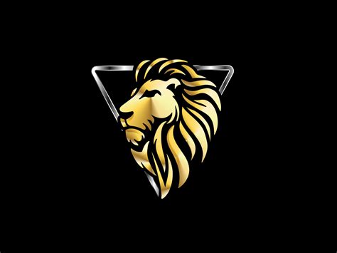 lion gold logo by Eric Sunjava DwiHarta on Dribbble