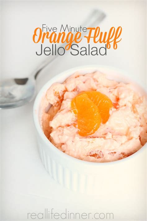 Five Minute Orange Fluff Jello Salad