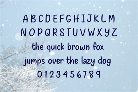 Glittery Snowfall Font Fonts