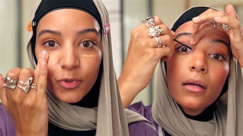 Ver Hajar Brown SKAM look para el día a día con mirada definida