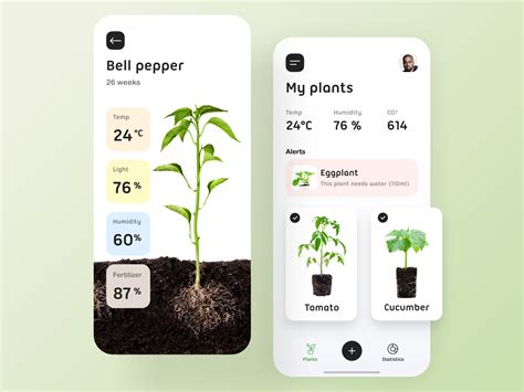 Plants Monitoring App Plant App Mobile App Design Inspiration App