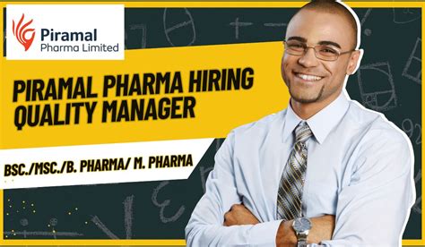 Piramal Pharma Hiring Quality Manager