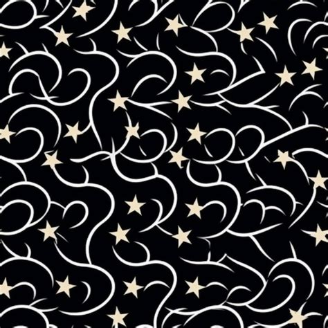 Premium AI Image | Seamless pattern with stars on a black background.