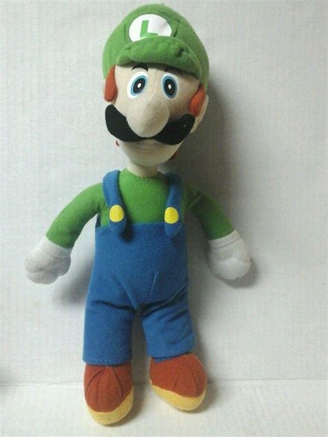 LUIGI 14" Plush Stuffed Toy Doll 2004 KellyToy Nintendo Mario Brothers ...