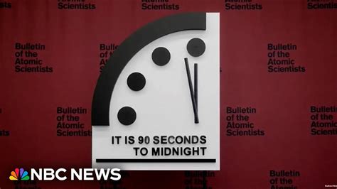 Doomsday Clock Stays At 90 Seconds To Midnight For Second Straight Year