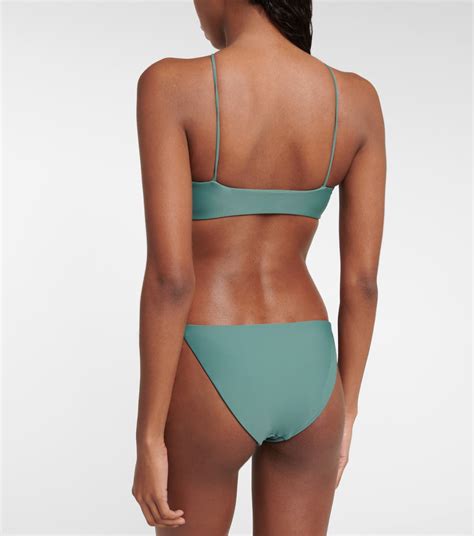 Livi Cutout Bikini Top In Green Jade Swim Mytheresa