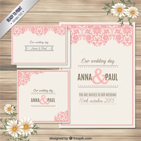 Plantillas De Invitaciones De Boda Editables Descarga Gratuita