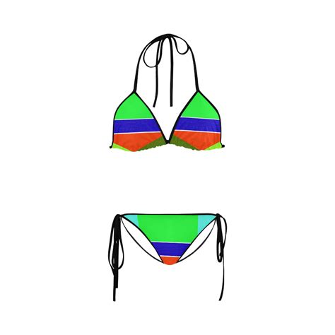Abstract Custom Bikini Swimsuit ID D