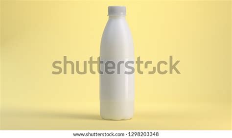 3d Rendering White Plastic Bottle Milk Stock Illustration 1298203348