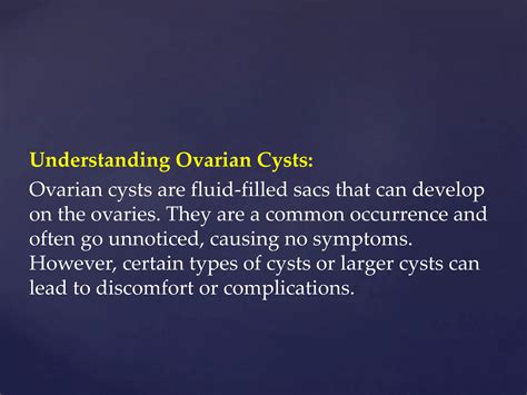 Ovarian Cysts During Pregnancy What You Need To Know Pptx