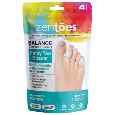 Zentoes Small Gel Toe Separators Overlapping Toes Bunionette