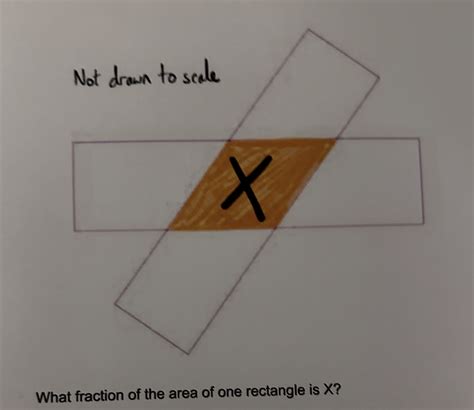 What fraction of the area of one rectangle is x ? | Chegg.com