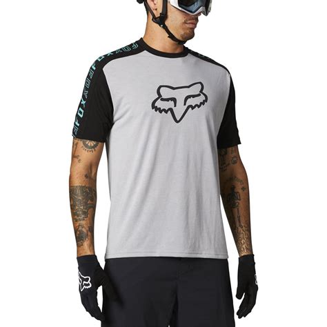 Fox MTB Jersey Kurzarm Ranger Dri Release FoxHead Steel Gray Maciag